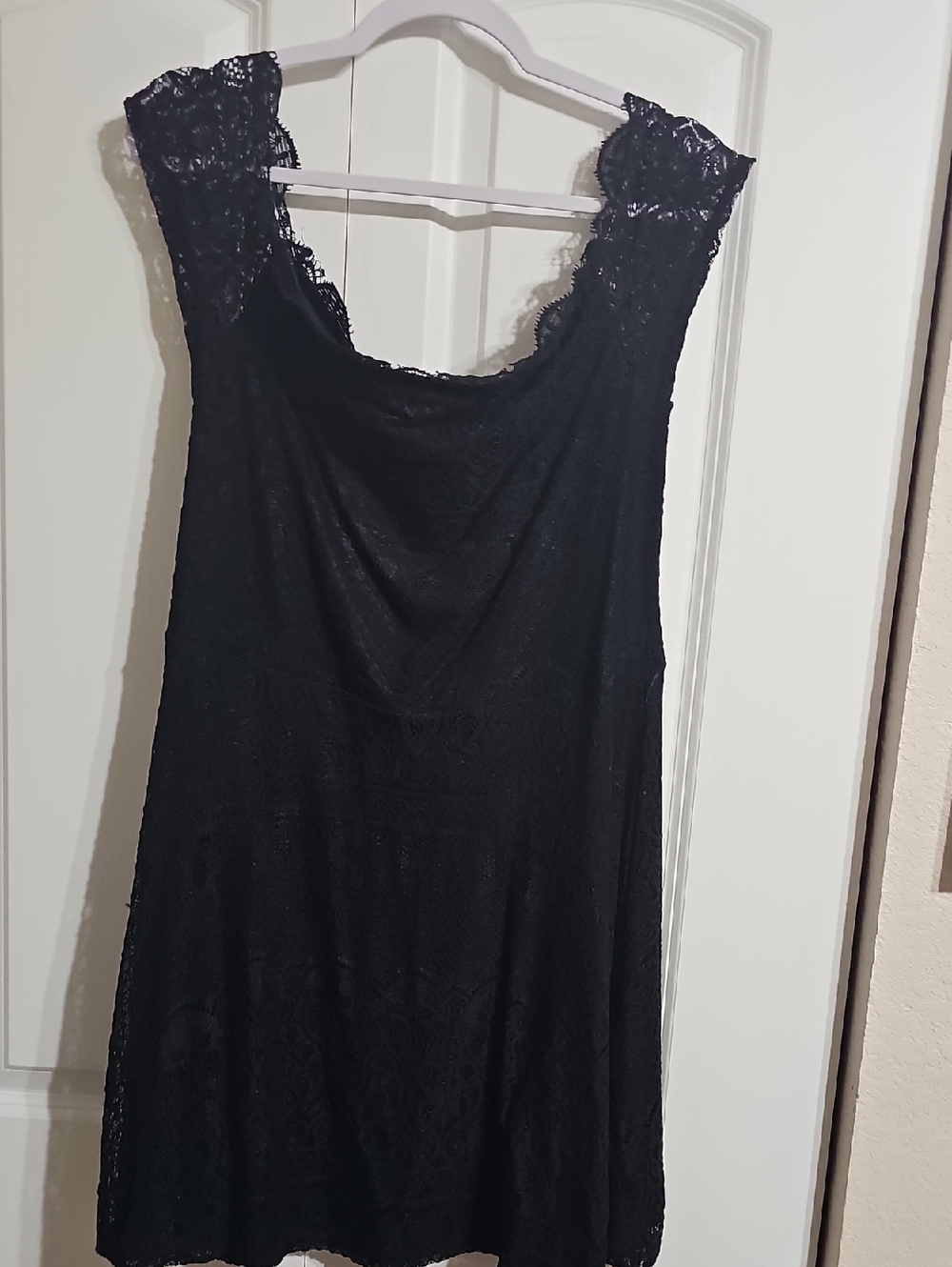 Rewind Black Lace Chemise Slip
